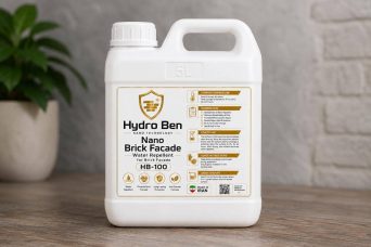 نماشور آجر و سنگ هیدروبن Hydro Ben حجم ۵ لیتر | پاک‌کننده حرفه‌ای نما